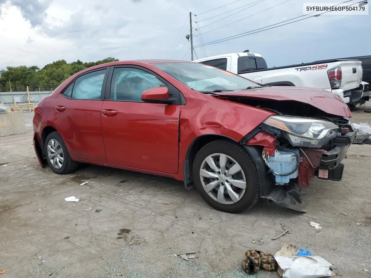 5YFBURHE6GP504179 2016 Toyota Corolla L