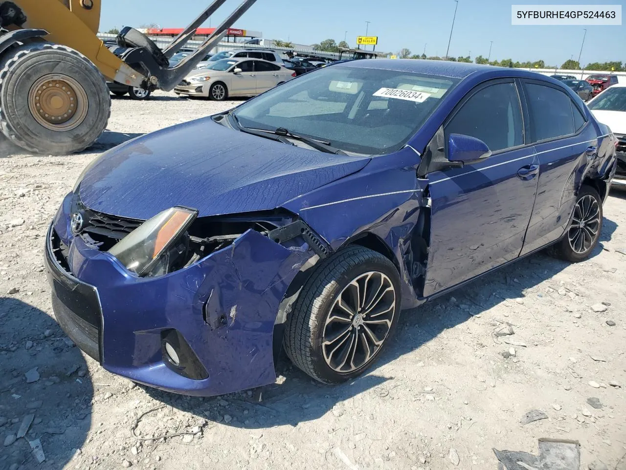 2016 Toyota Corolla L VIN: 5YFBURHE4GP524463 Lot: 70026034