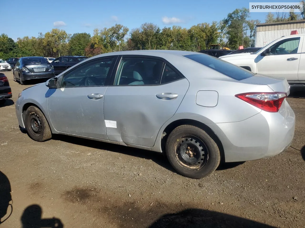 2016 Toyota Corolla L VIN: 5YFBURHEXGP504086 Lot: 70244944