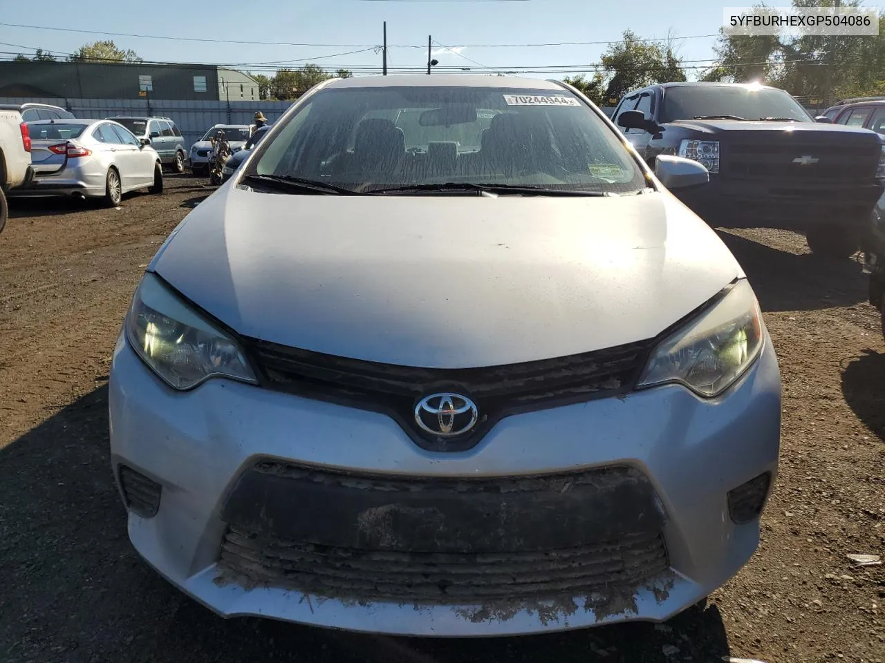 2016 Toyota Corolla L VIN: 5YFBURHEXGP504086 Lot: 70244944