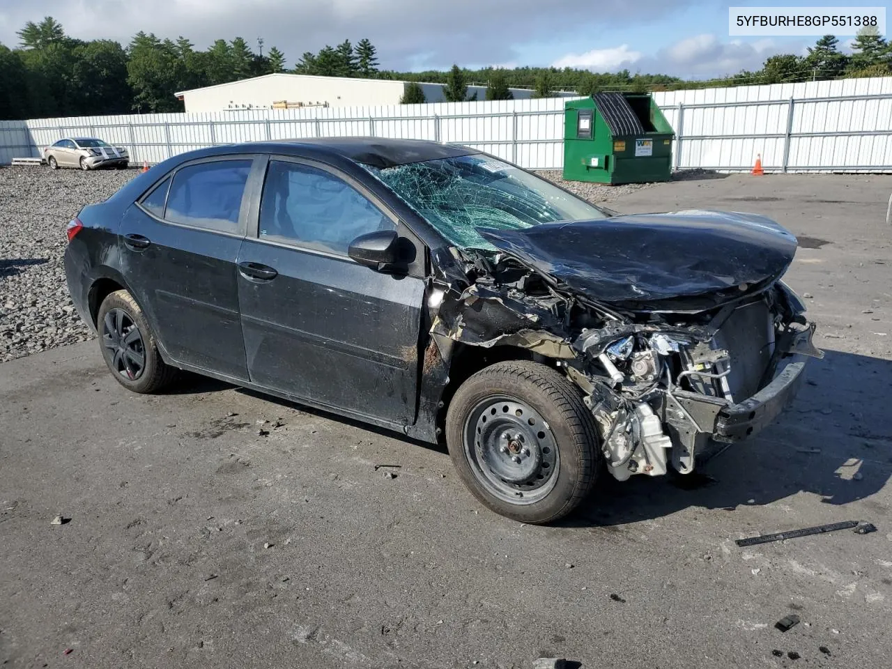 5YFBURHE8GP551388 2016 Toyota Corolla L