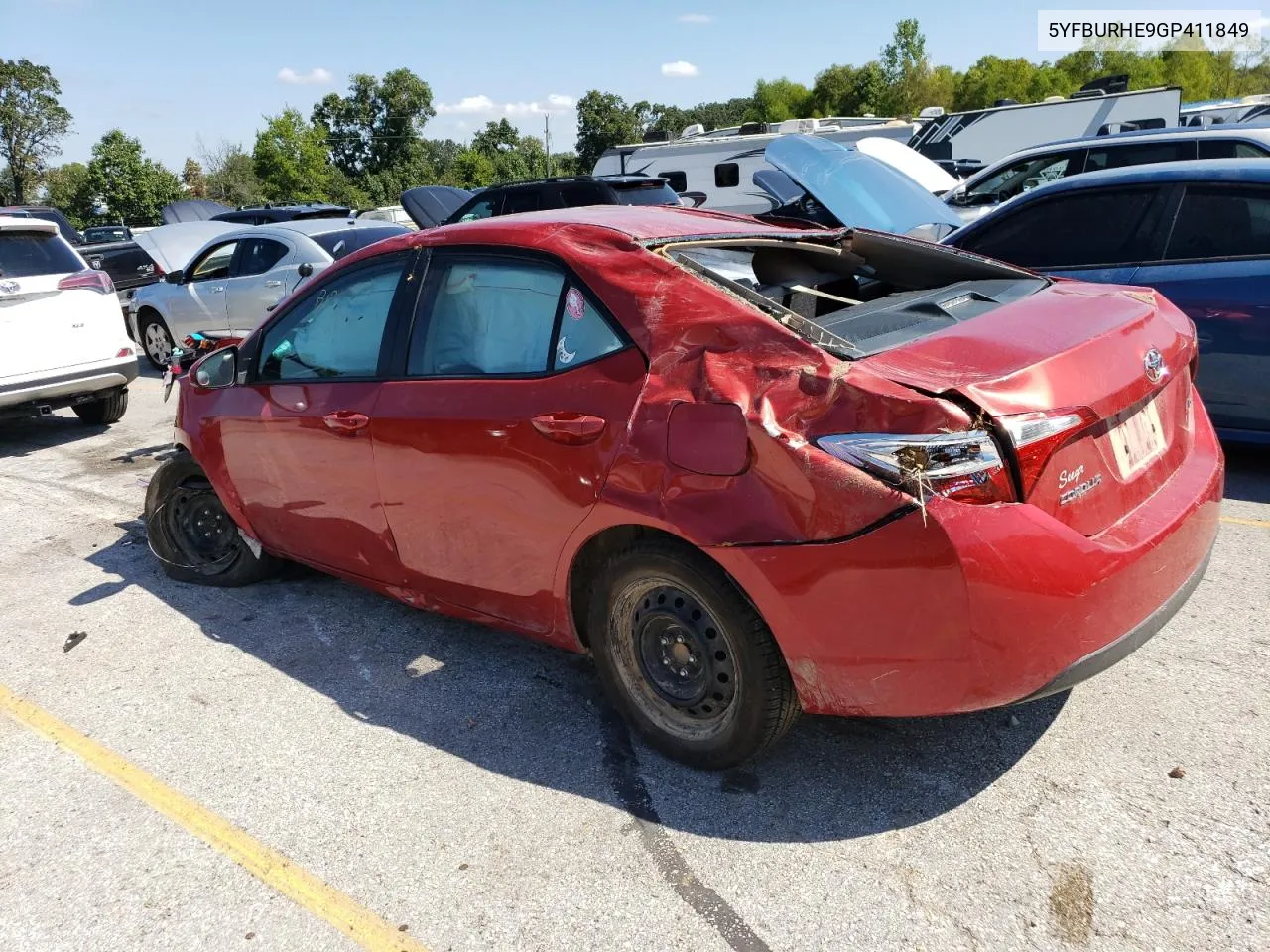 2016 Toyota Corolla L VIN: 5YFBURHE9GP411849 Lot: 70275064