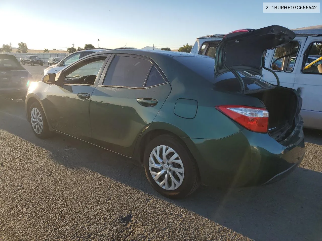 2016 Toyota Corolla L VIN: 2T1BURHE1GC666642 Lot: 70340504