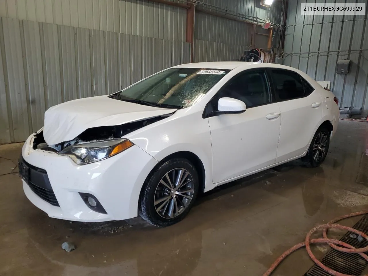 2016 Toyota Corolla L VIN: 2T1BURHEXGC699929 Lot: 70538134