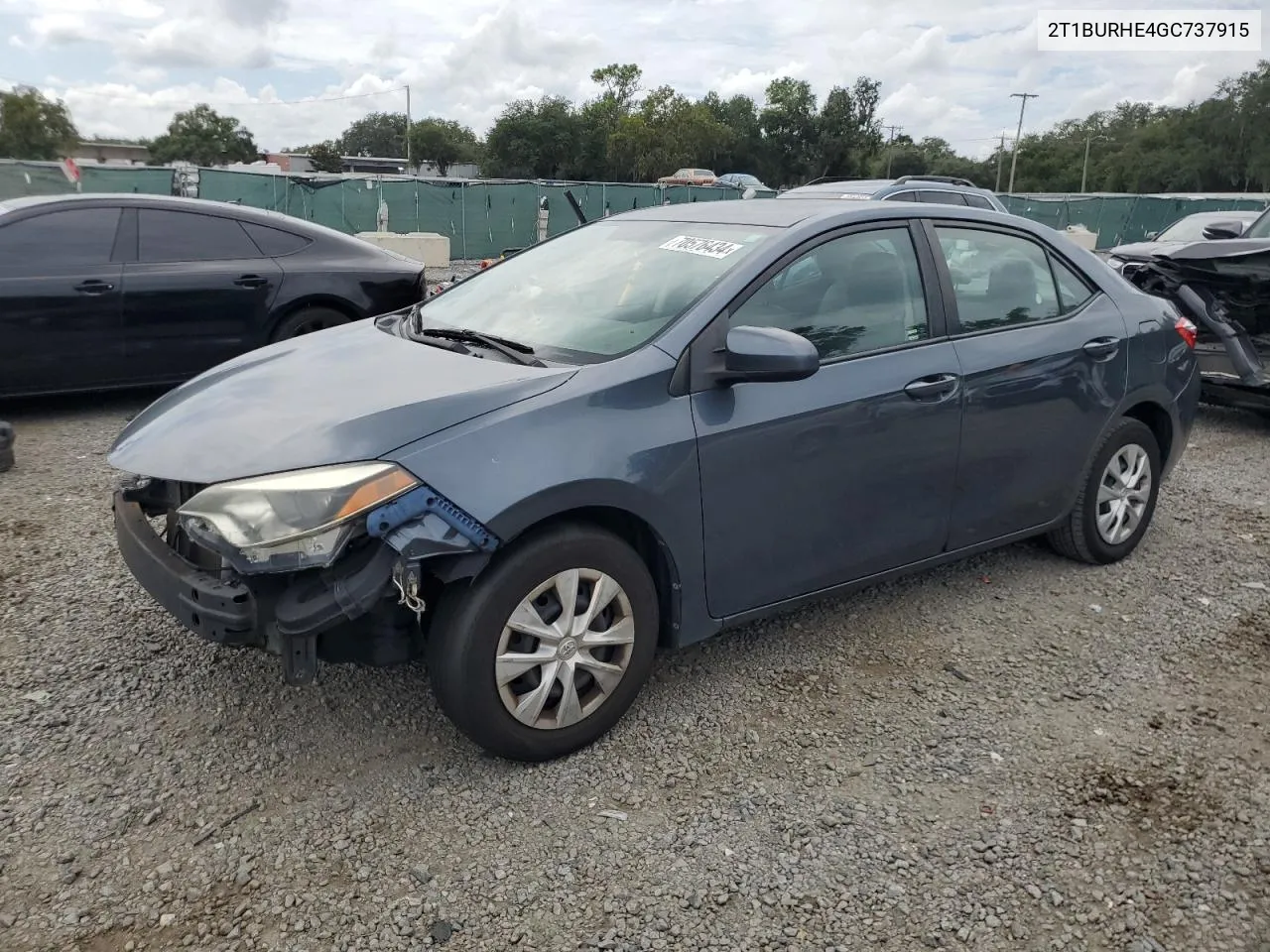 2016 Toyota Corolla L VIN: 2T1BURHE4GC737915 Lot: 70576434