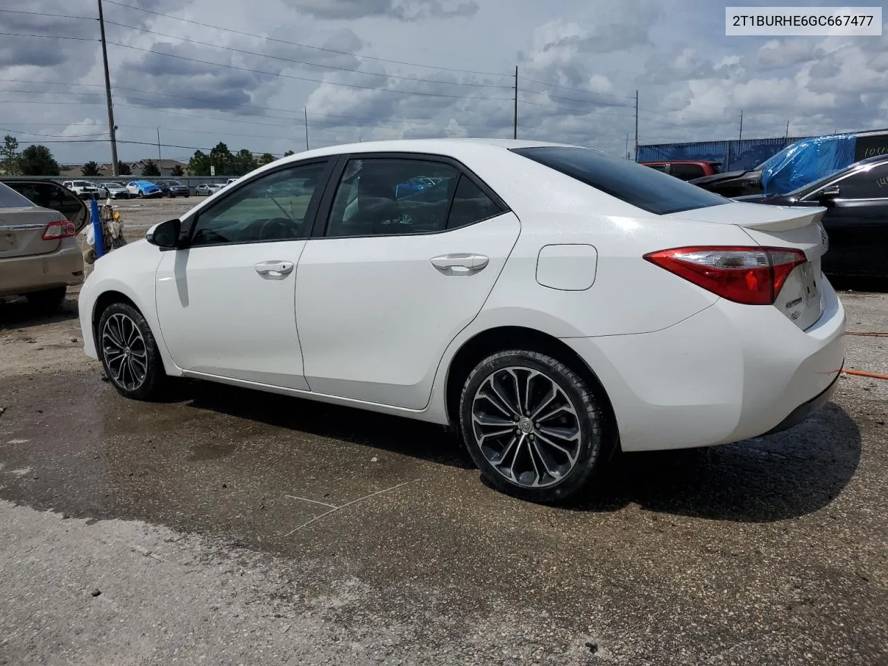 2016 Toyota Corolla L VIN: 2T1BURHE6GC667477 Lot: 70596964