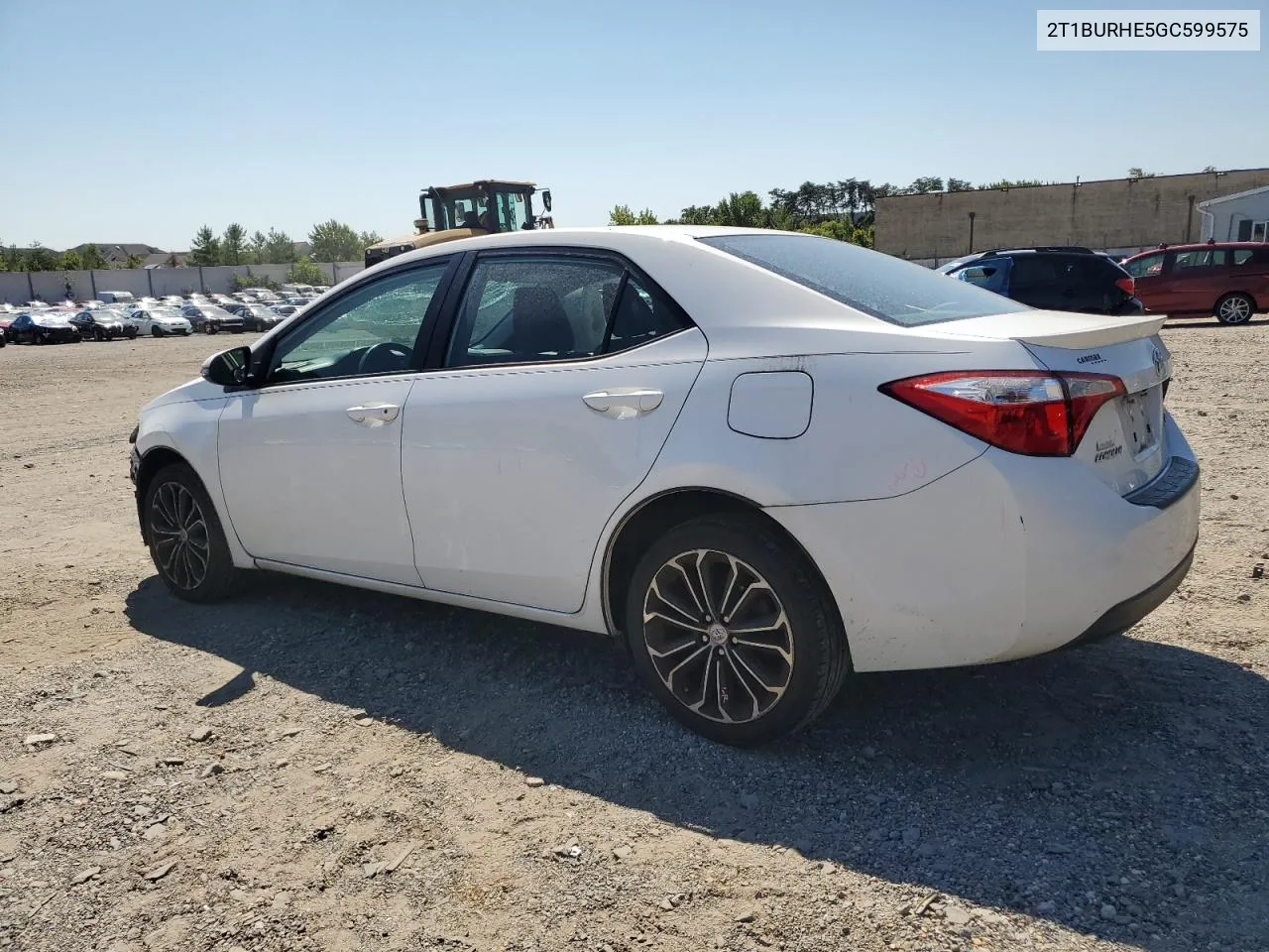 2016 Toyota Corolla L VIN: 2T1BURHE5GC599575 Lot: 70660094