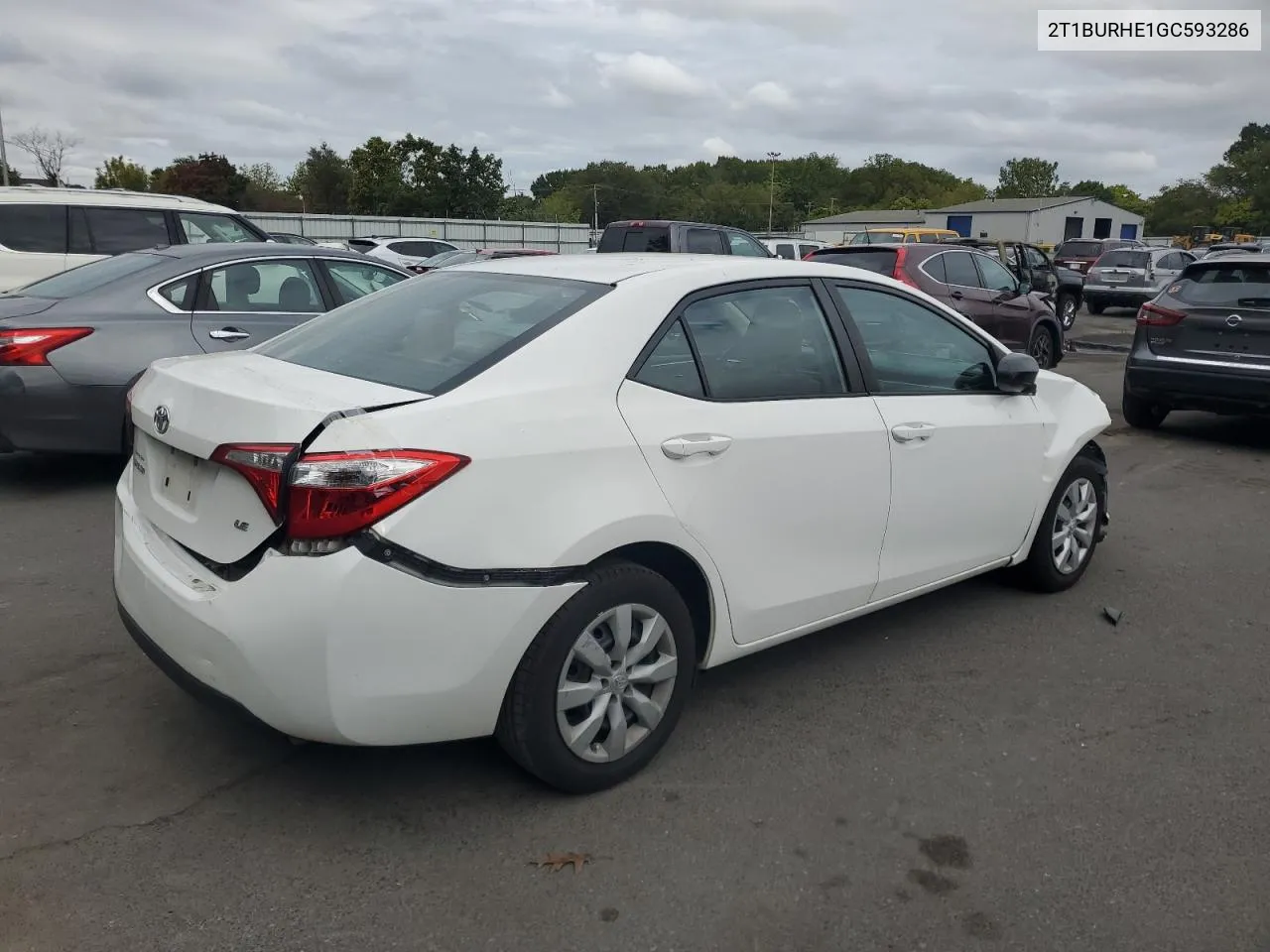 2016 Toyota Corolla L VIN: 2T1BURHE1GC593286 Lot: 70693034