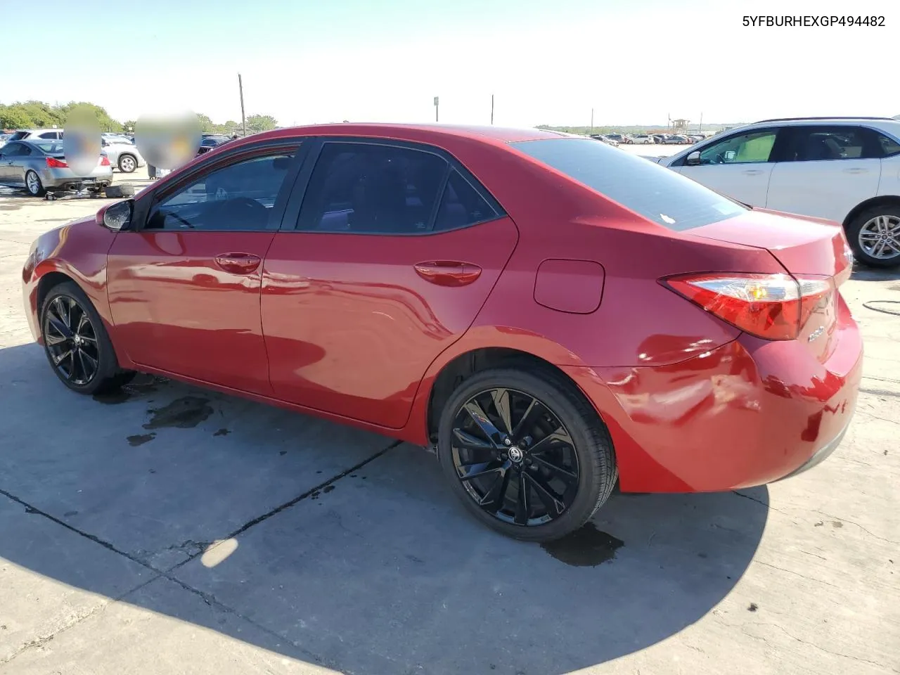 2016 Toyota Corolla L VIN: 5YFBURHEXGP494482 Lot: 70703474