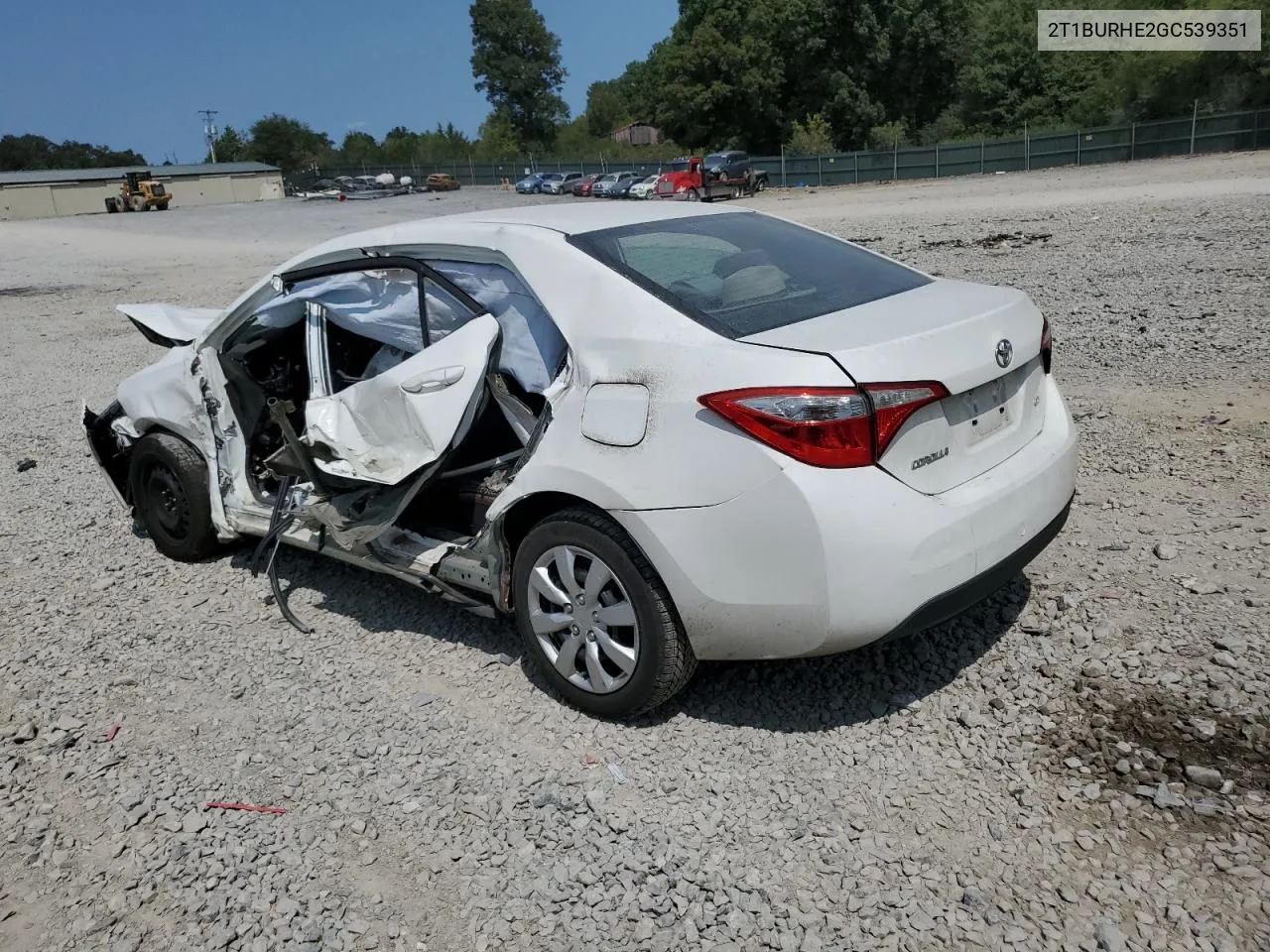 2016 Toyota Corolla L VIN: 2T1BURHE2GC539351 Lot: 70705964