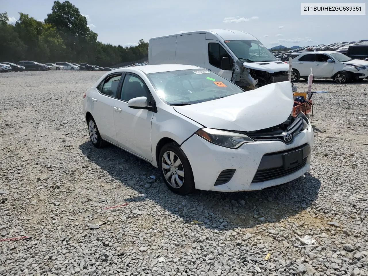 2016 Toyota Corolla L VIN: 2T1BURHE2GC539351 Lot: 70705964