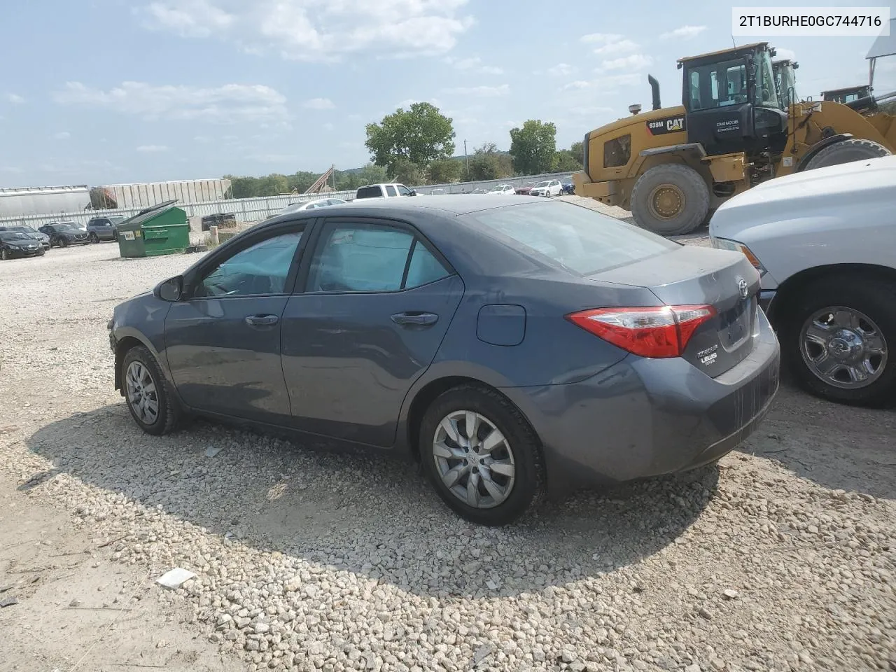 2016 Toyota Corolla L VIN: 2T1BURHE0GC744716 Lot: 70744794