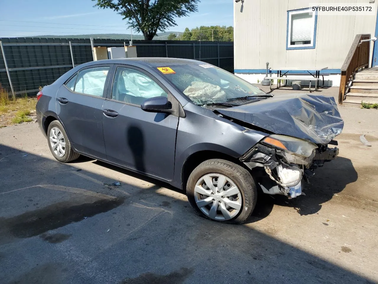 2016 Toyota Corolla L VIN: 5YFBURHE4GP535172 Lot: 70918084