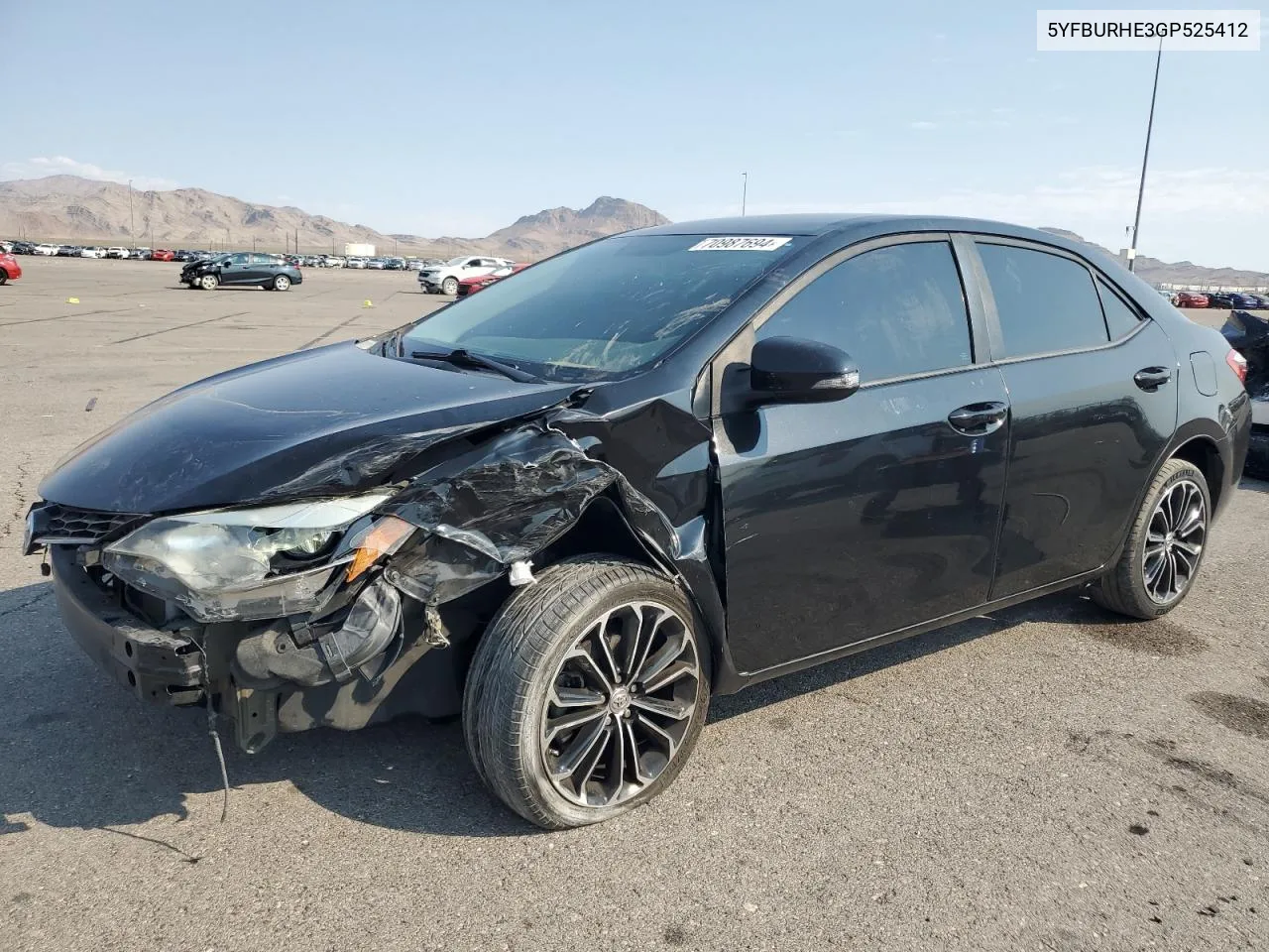 2016 Toyota Corolla L VIN: 5YFBURHE3GP525412 Lot: 70987694