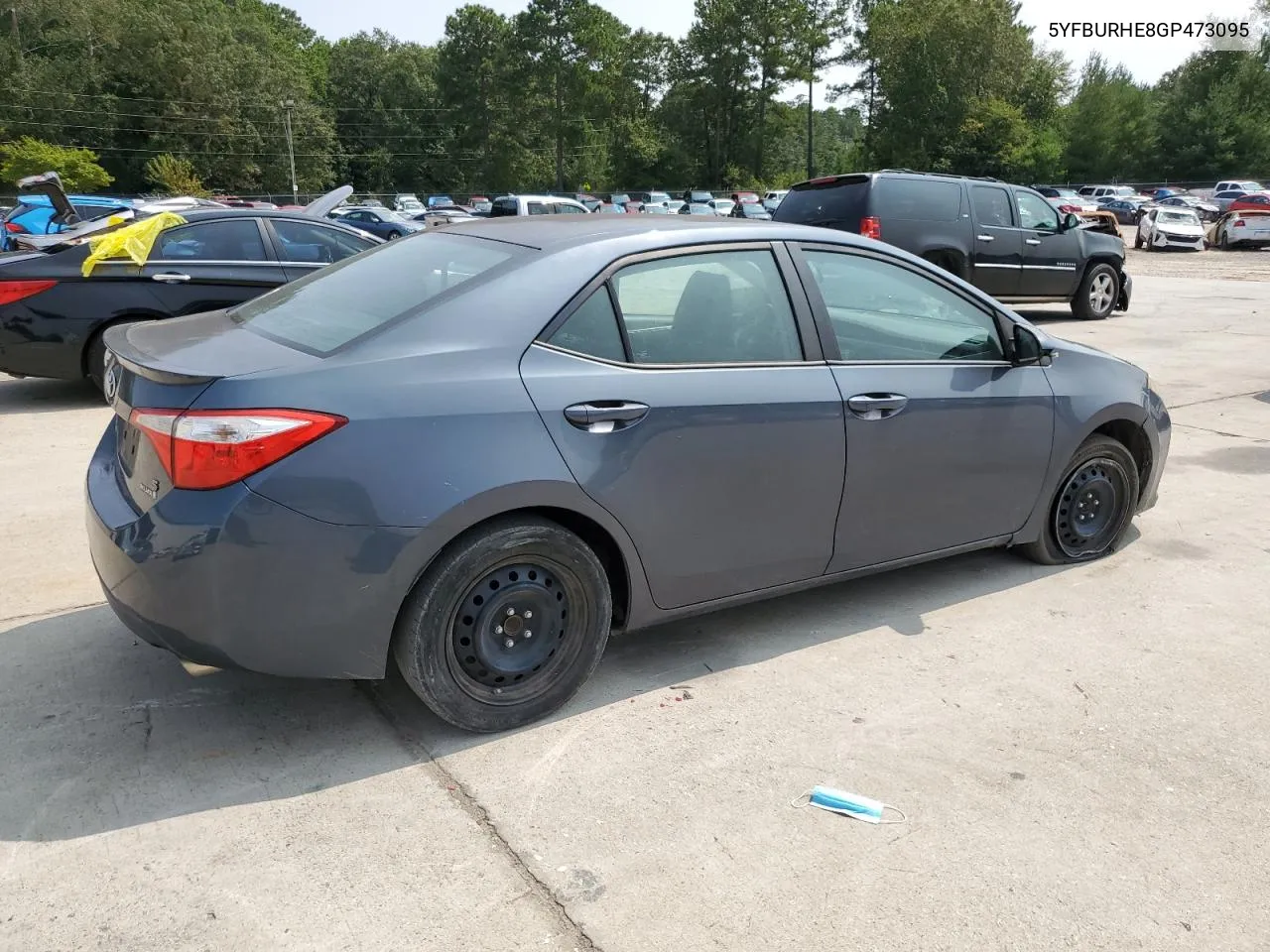 2016 Toyota Corolla L VIN: 5YFBURHE8GP473095 Lot: 70995594