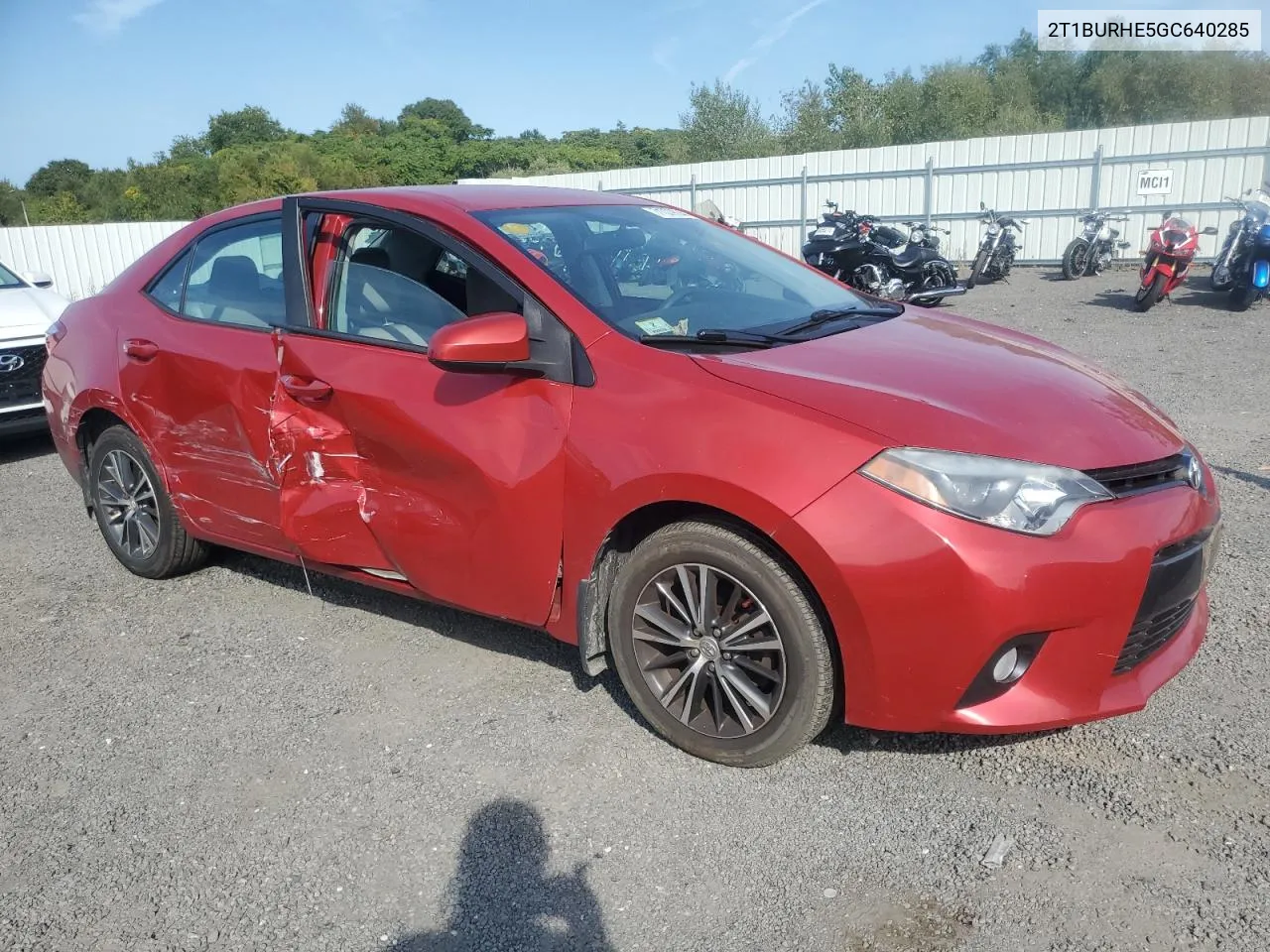 2016 Toyota Corolla L VIN: 2T1BURHE5GC640285 Lot: 71029004