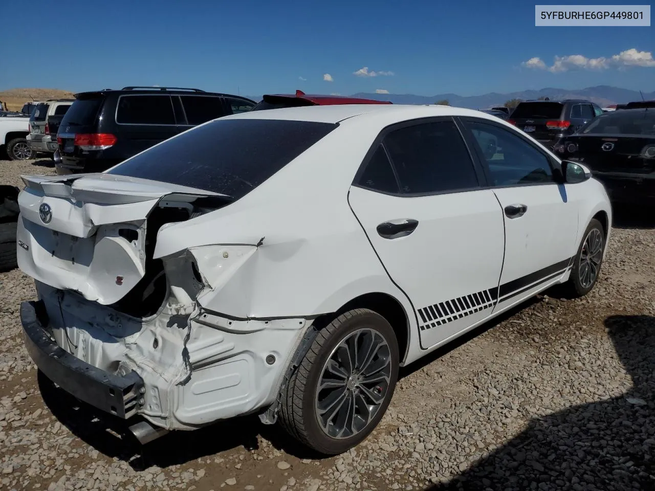 2016 Toyota Corolla L VIN: 5YFBURHE6GP449801 Lot: 71085434