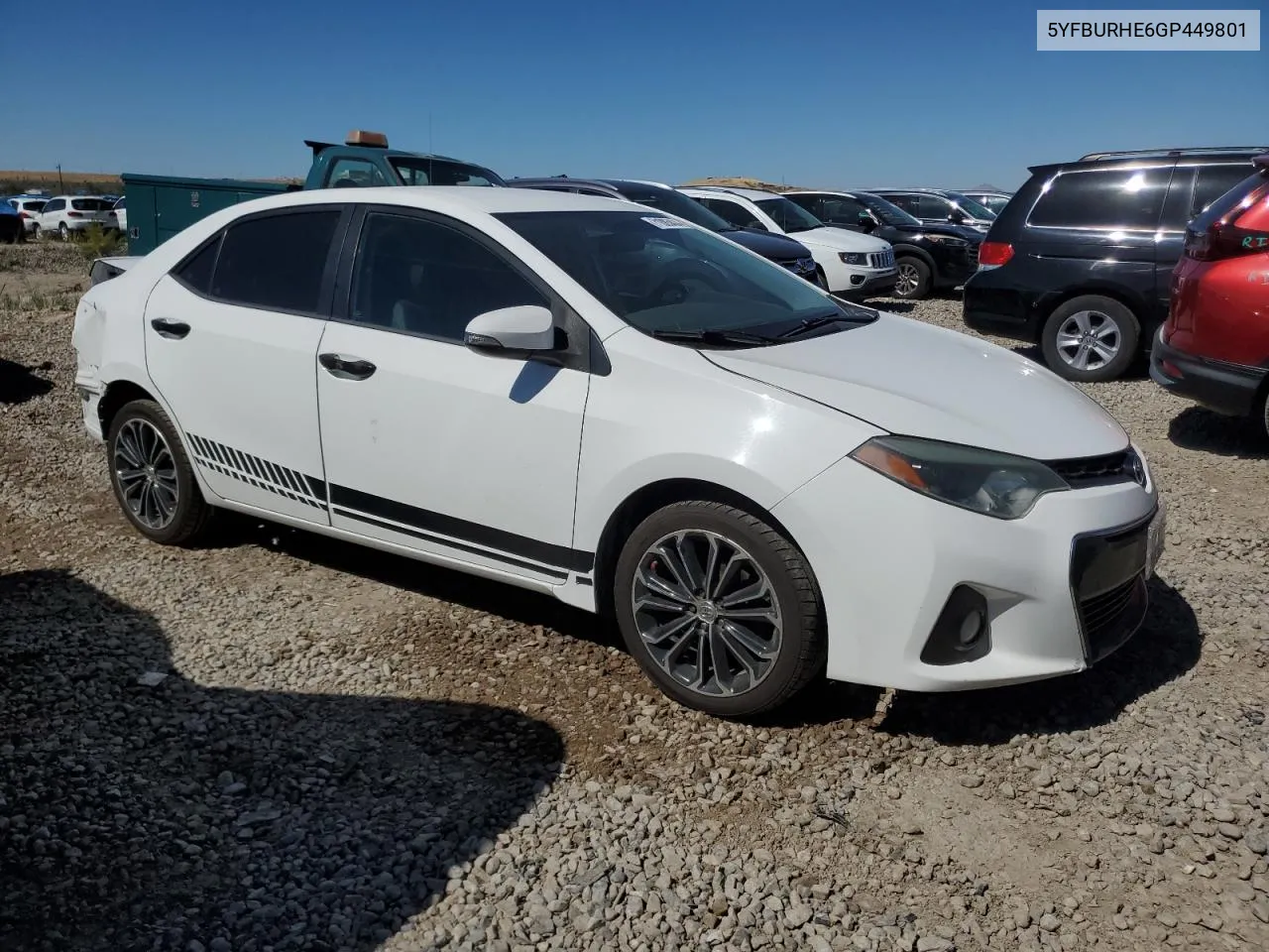 2016 Toyota Corolla L VIN: 5YFBURHE6GP449801 Lot: 71085434