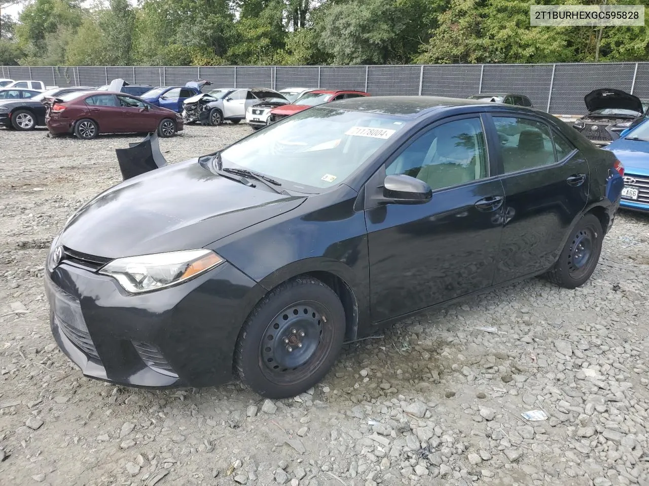 2016 Toyota Corolla L VIN: 2T1BURHEXGC595828 Lot: 71178004