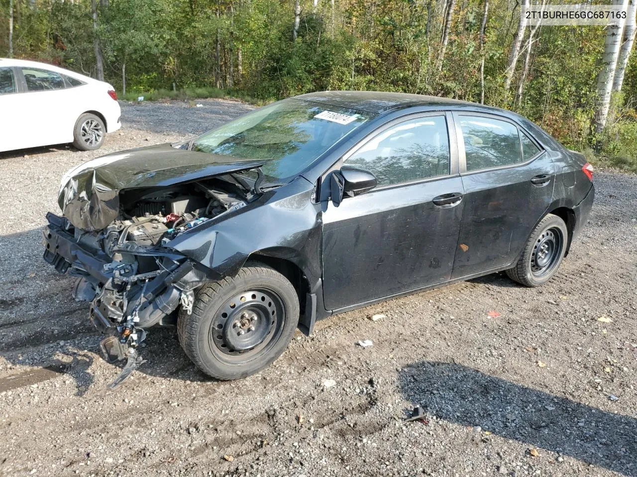 2016 Toyota Corolla L VIN: 2T1BURHE6GC687163 Lot: 71180074