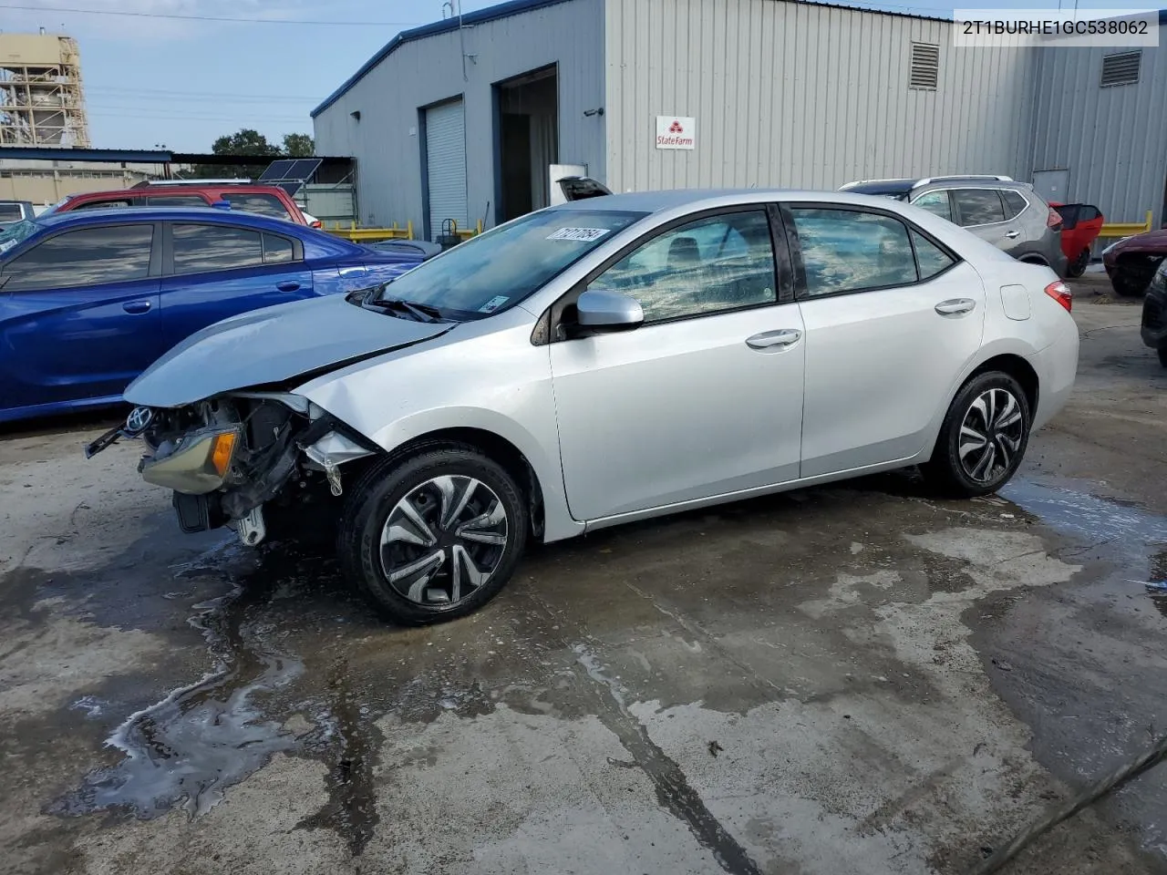 2T1BURHE1GC538062 2016 Toyota Corolla L