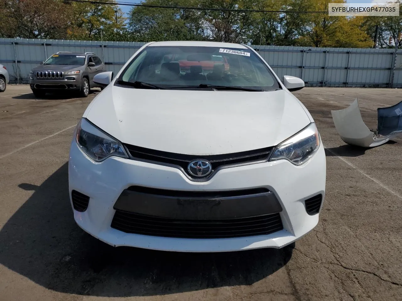 5YFBURHEXGP477035 2016 Toyota Corolla L