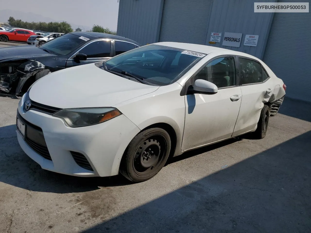 2016 Toyota Corolla L VIN: 5YFBURHE8GP500053 Lot: 71250624