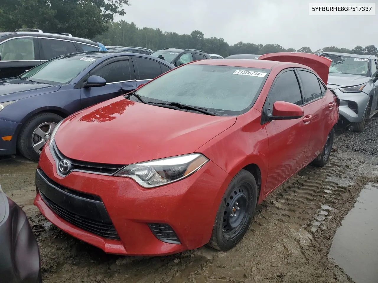 5YFBURHE8GP517337 2016 Toyota Corolla L