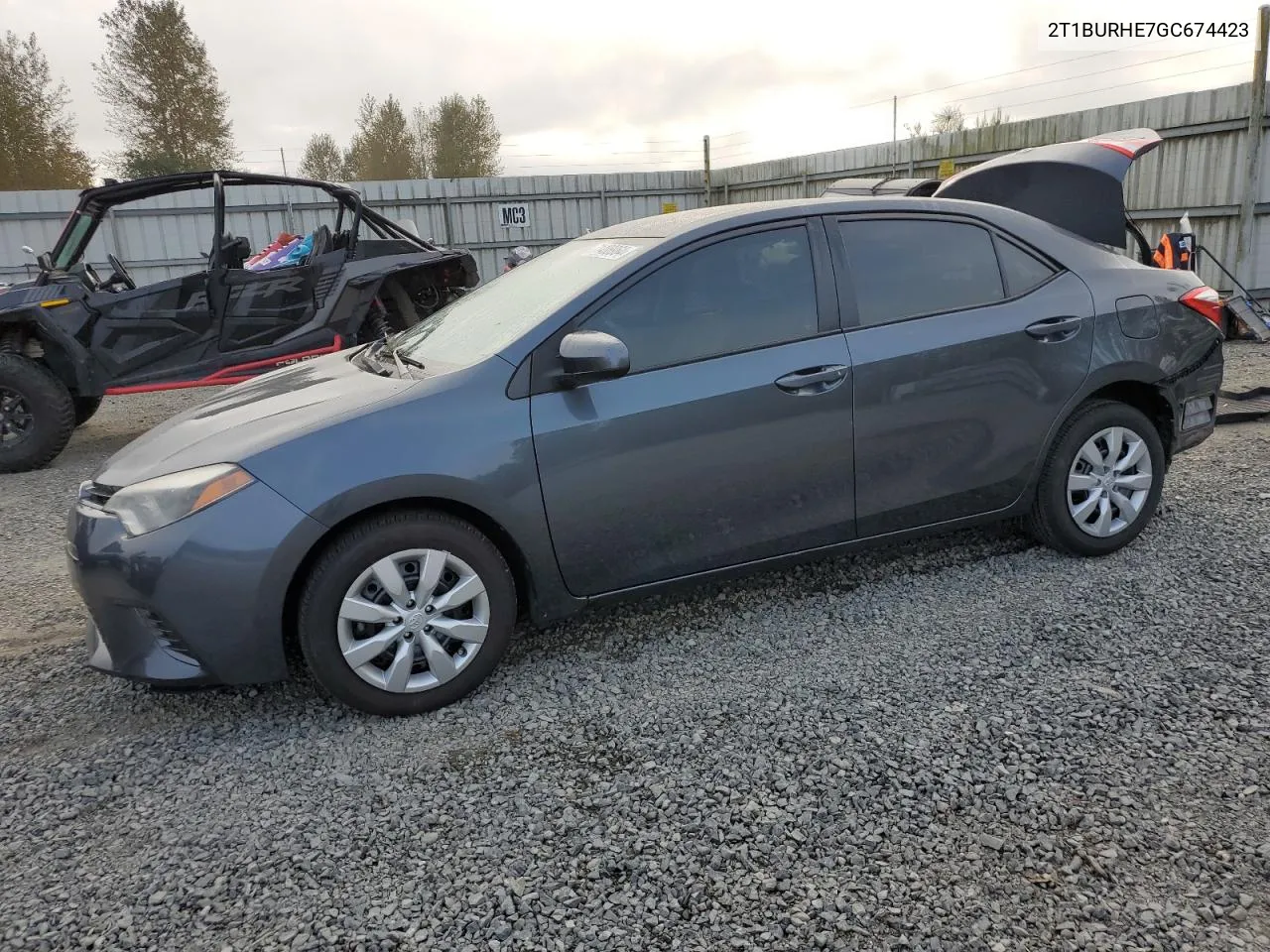 2016 Toyota Corolla L VIN: 2T1BURHE7GC674423 Lot: 71408964