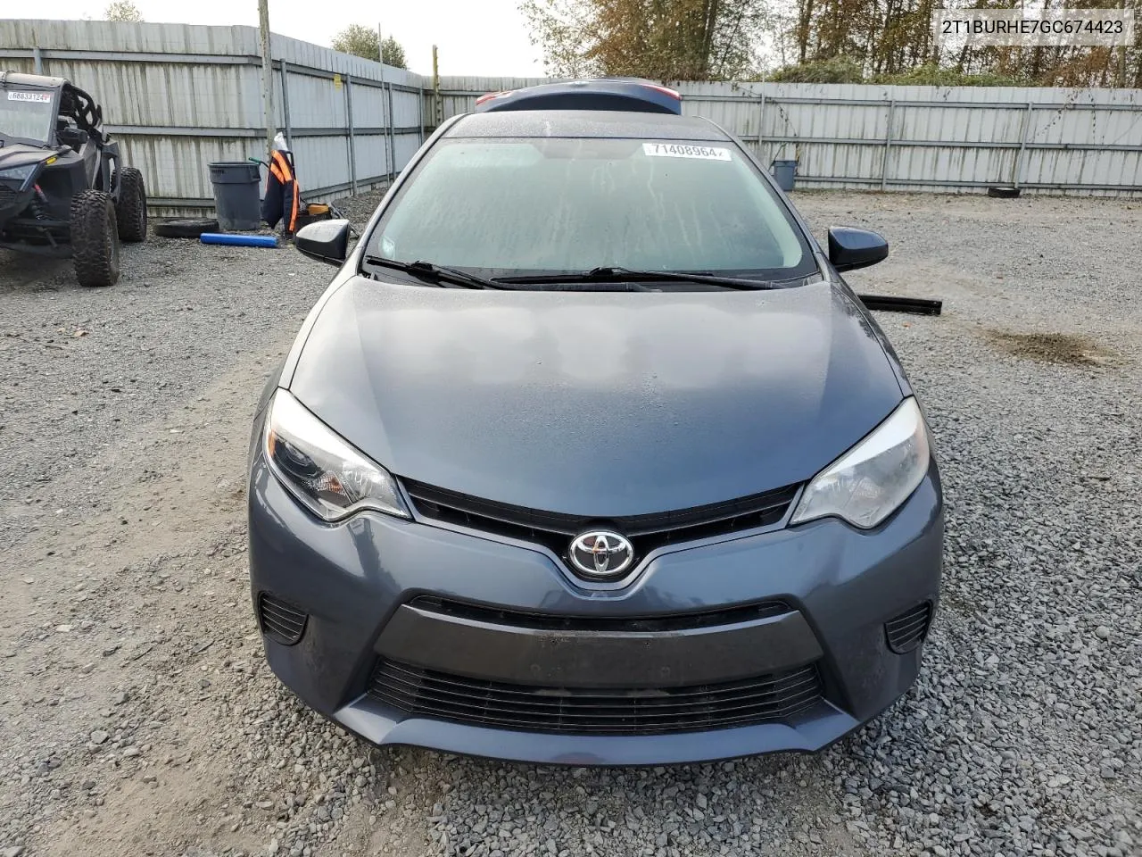 2016 Toyota Corolla L VIN: 2T1BURHE7GC674423 Lot: 71408964