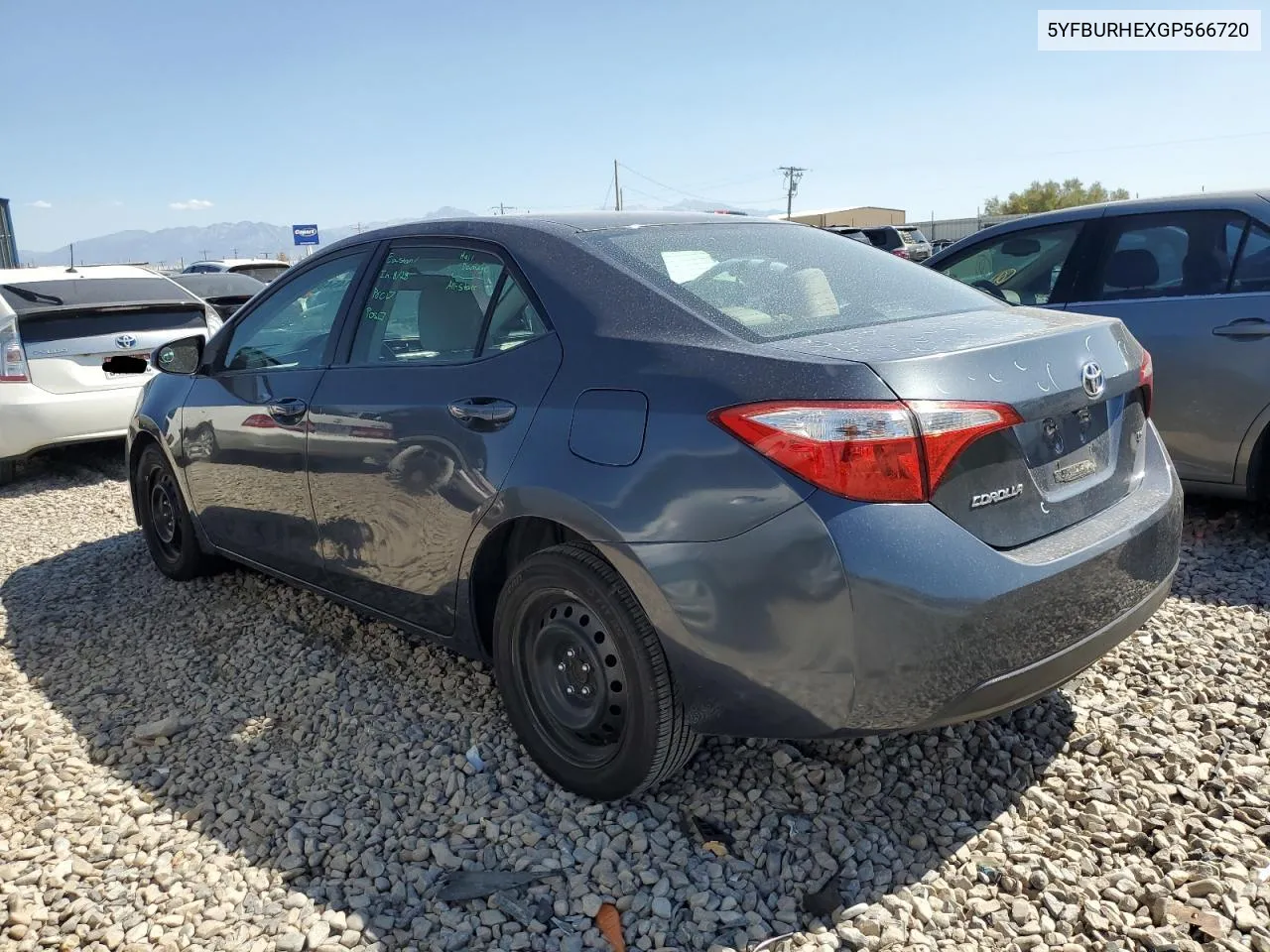 2016 Toyota Corolla L VIN: 5YFBURHEXGP566720 Lot: 71454844