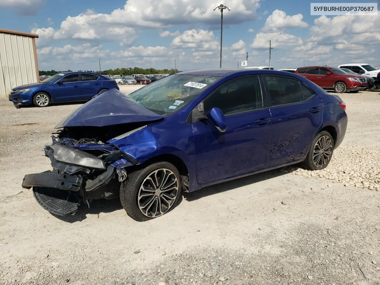 2016 Toyota Corolla L VIN: 5YFBURHE0GP370687 Lot: 71537814