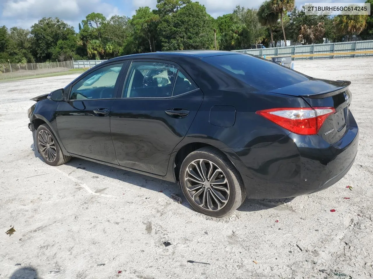 2016 Toyota Corolla L VIN: 2T1BURHE6GC614245 Lot: 71545784