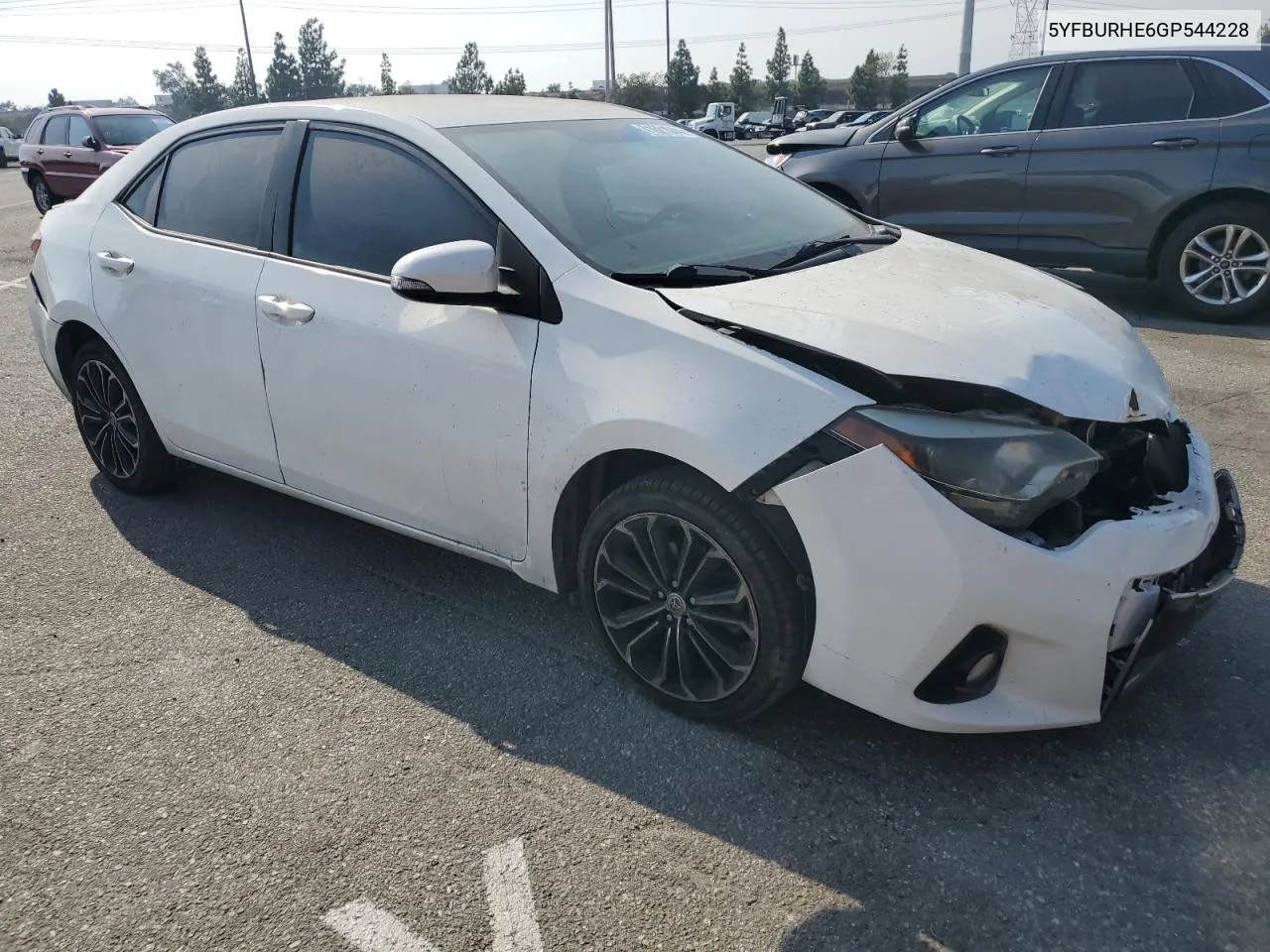 2016 Toyota Corolla L/ VIN: 5YFBURHE6GP544228 Lot: 71621044