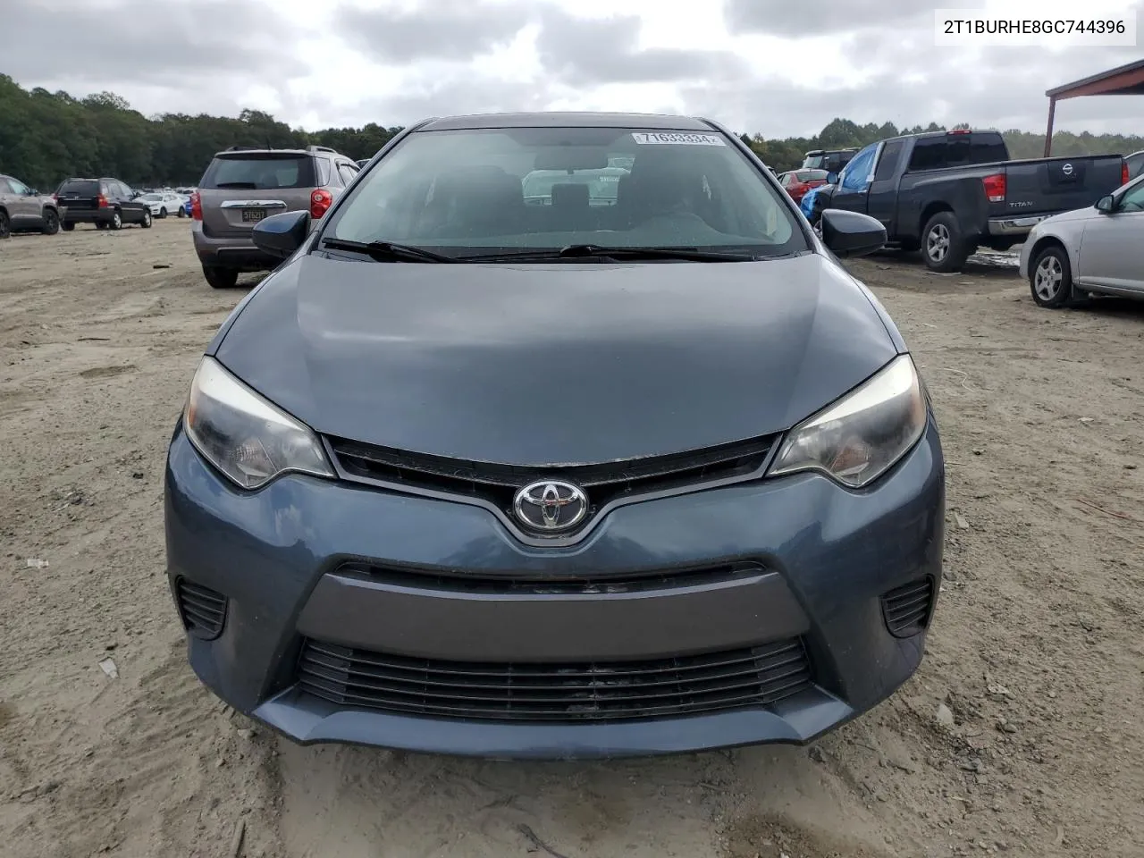 2016 Toyota Corolla L VIN: 2T1BURHE8GC744396 Lot: 71633334