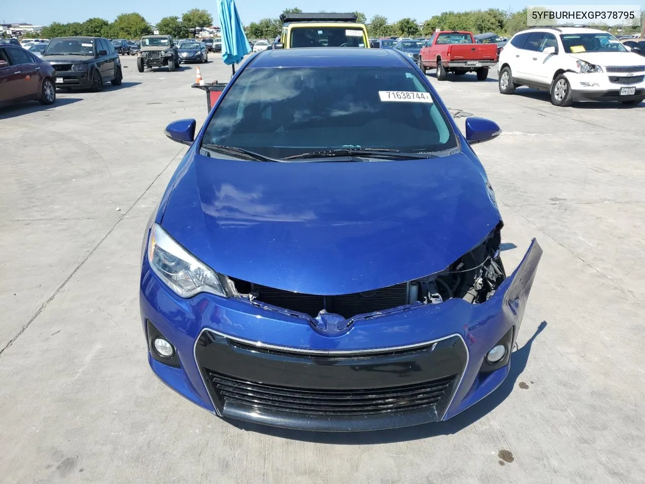 5YFBURHEXGP378795 2016 Toyota Corolla L