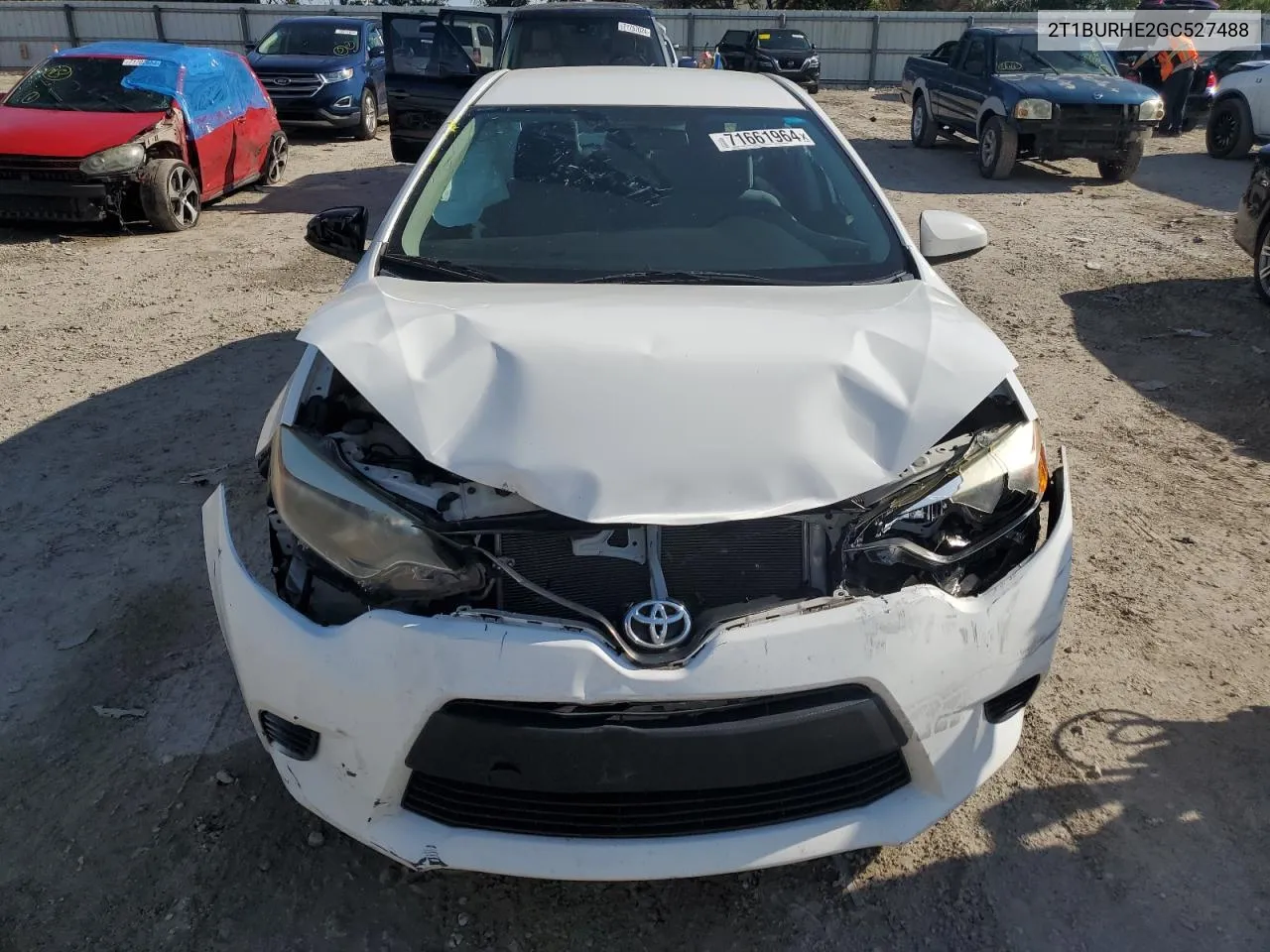 2016 Toyota Corolla L VIN: 2T1BURHE2GC527488 Lot: 71661964