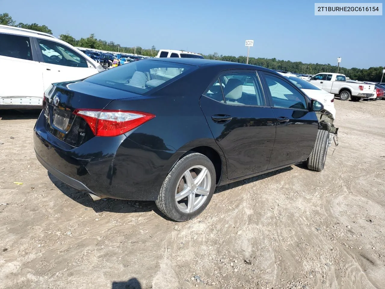 2016 Toyota Corolla L VIN: 2T1BURHE2GC616154 Lot: 71674854