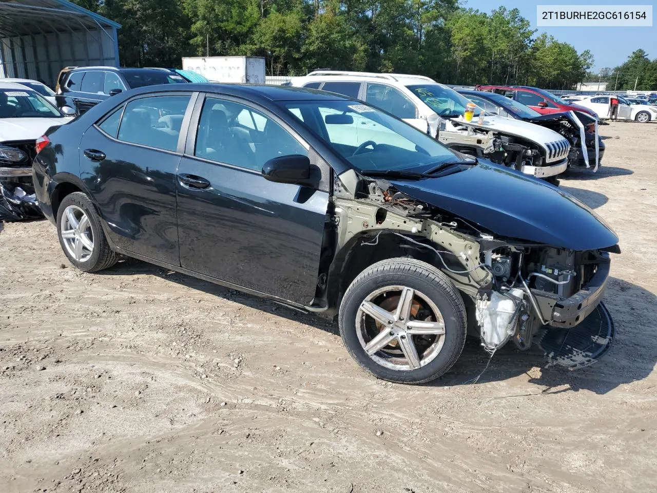 2016 Toyota Corolla L VIN: 2T1BURHE2GC616154 Lot: 71674854