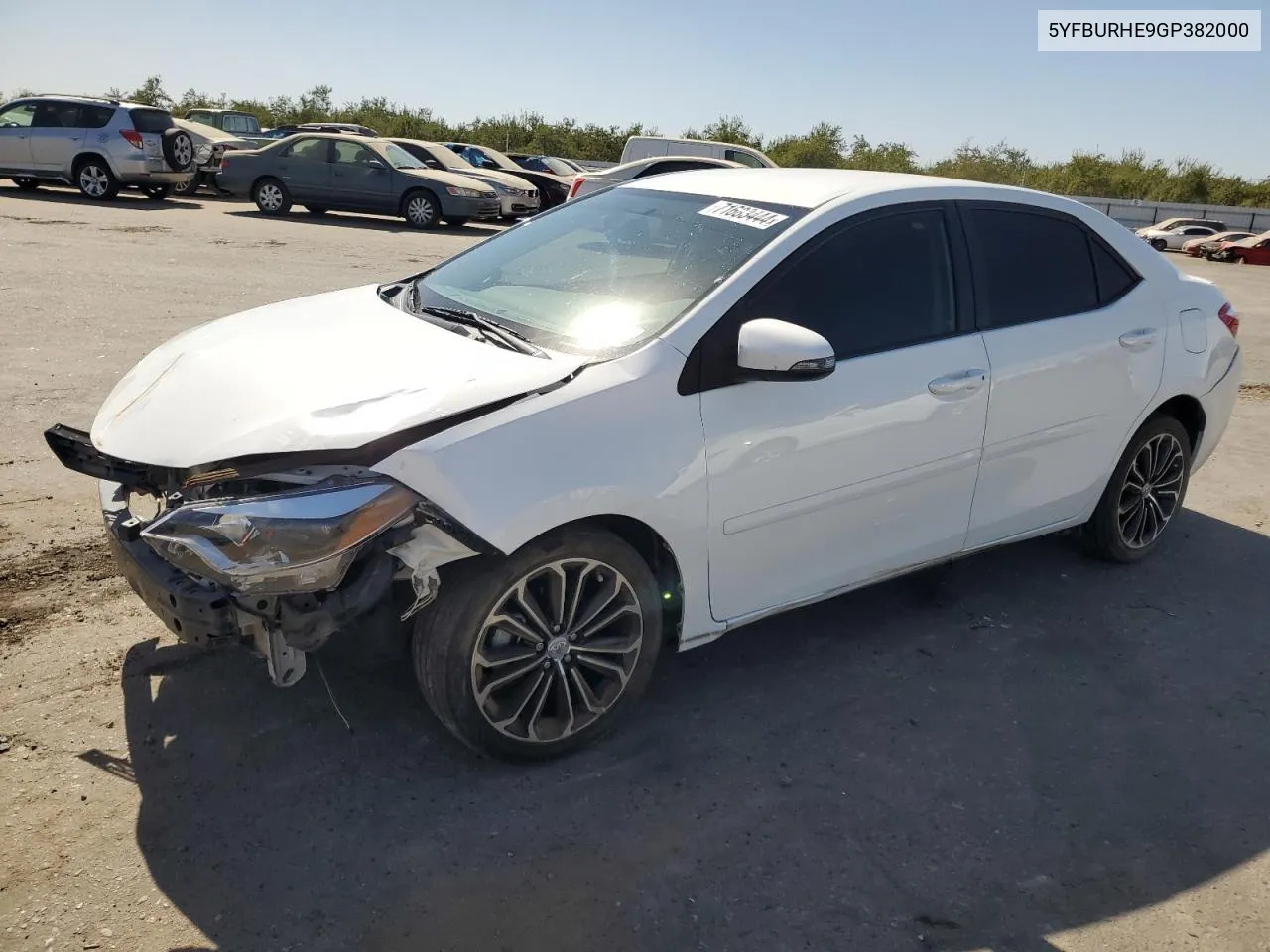 2016 Toyota Corolla L VIN: 5YFBURHE9GP382000 Lot: 71683444