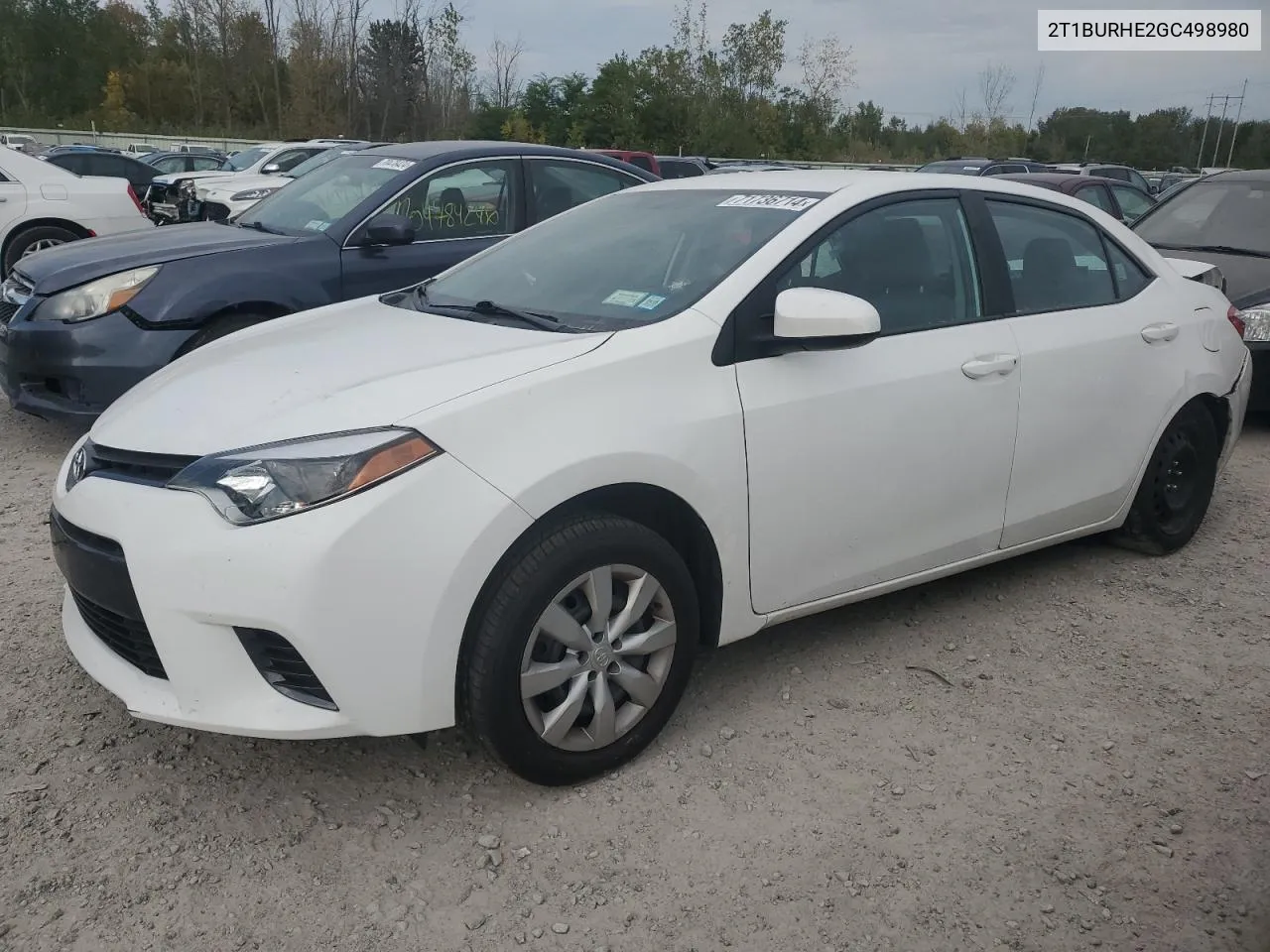 2016 Toyota Corolla L VIN: 2T1BURHE2GC498980 Lot: 71736714