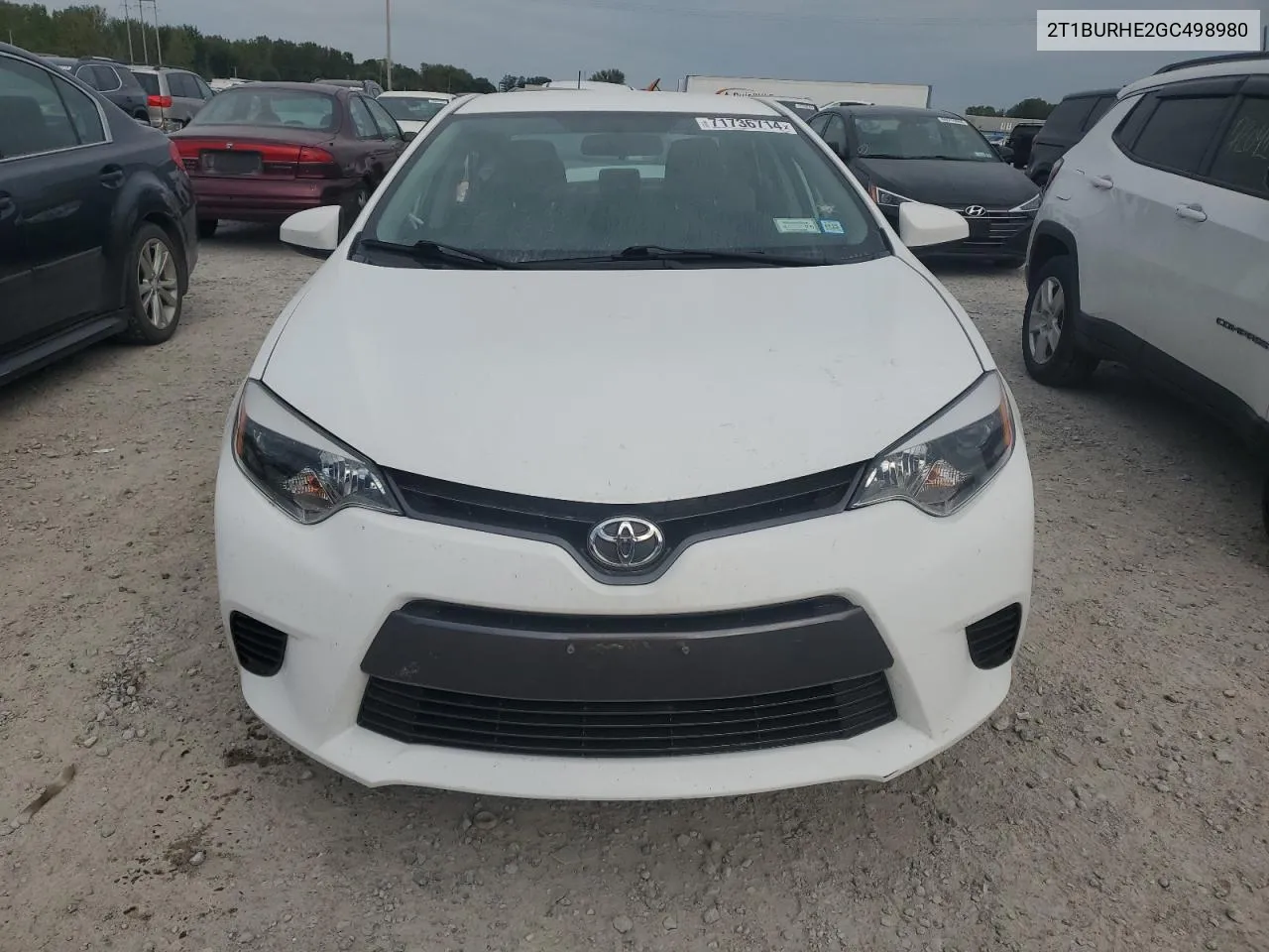 2016 Toyota Corolla L VIN: 2T1BURHE2GC498980 Lot: 71736714