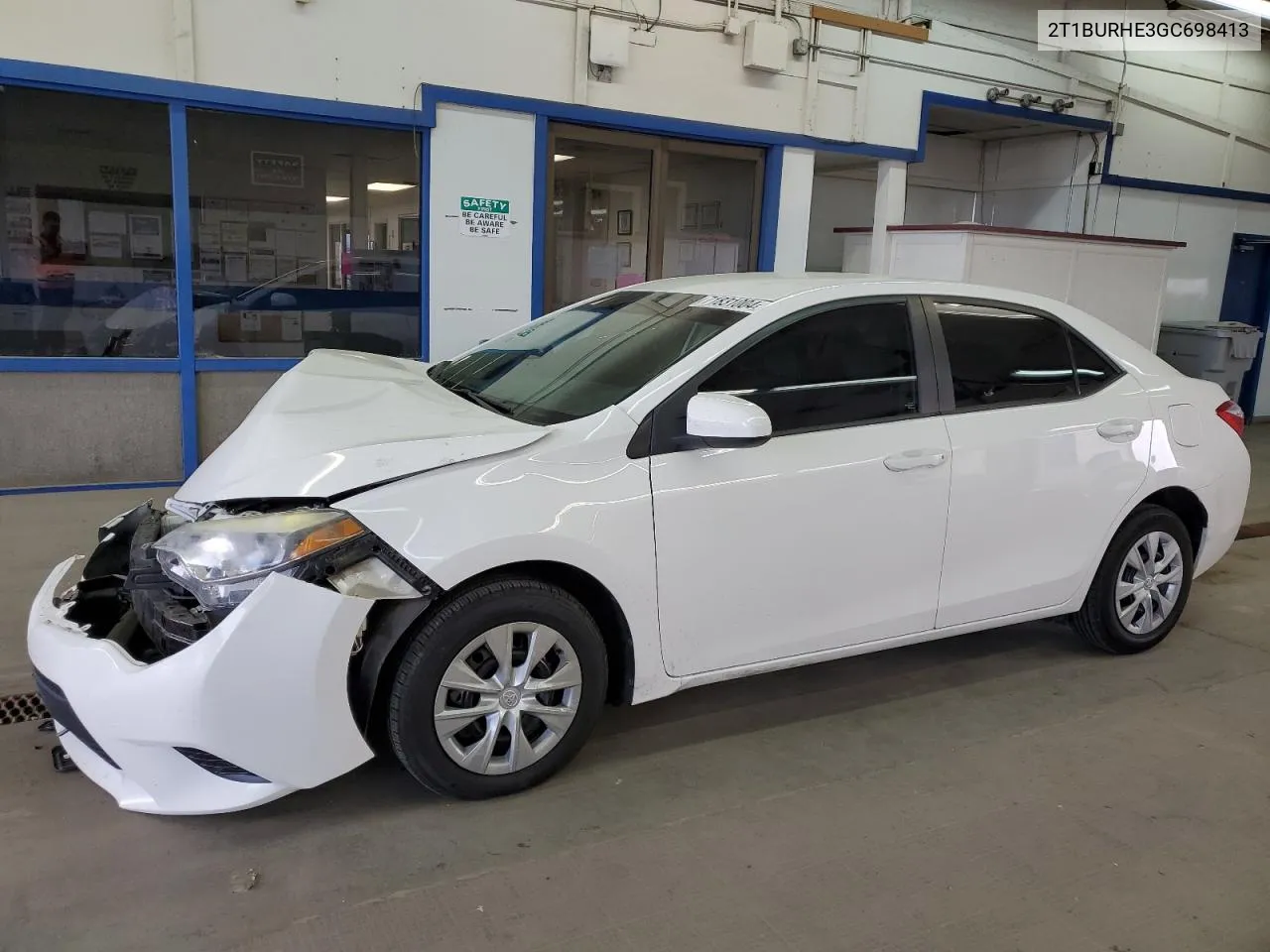 2016 Toyota Corolla L VIN: 2T1BURHE3GC698413 Lot: 71831004