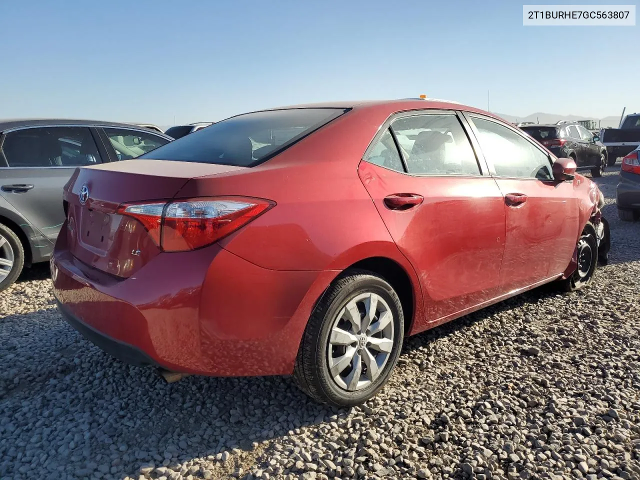 2016 Toyota Corolla L VIN: 2T1BURHE7GC563807 Lot: 71854754