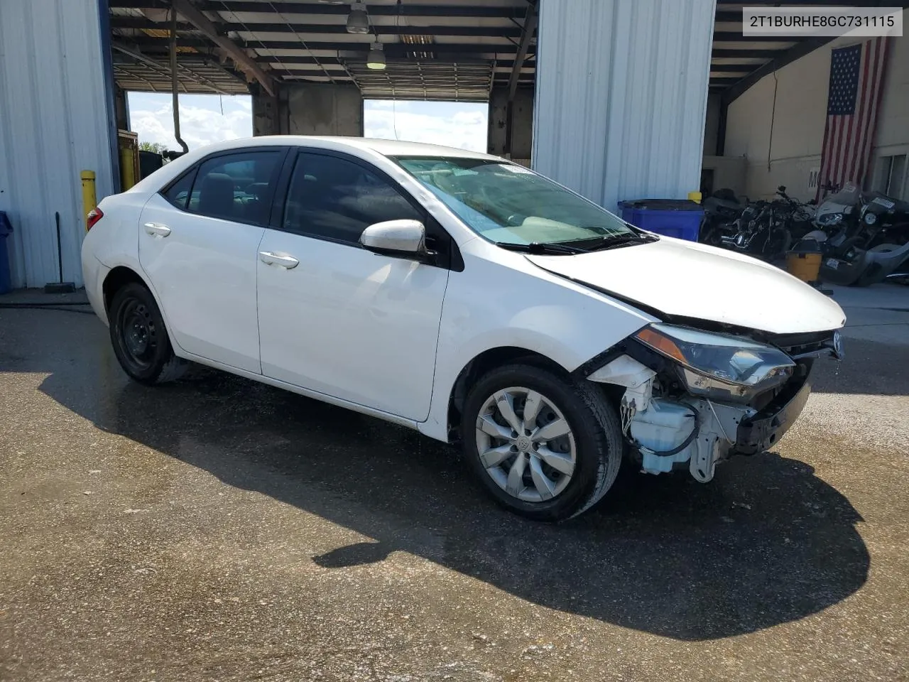 2016 Toyota Corolla L VIN: 2T1BURHE8GC731115 Lot: 71863734