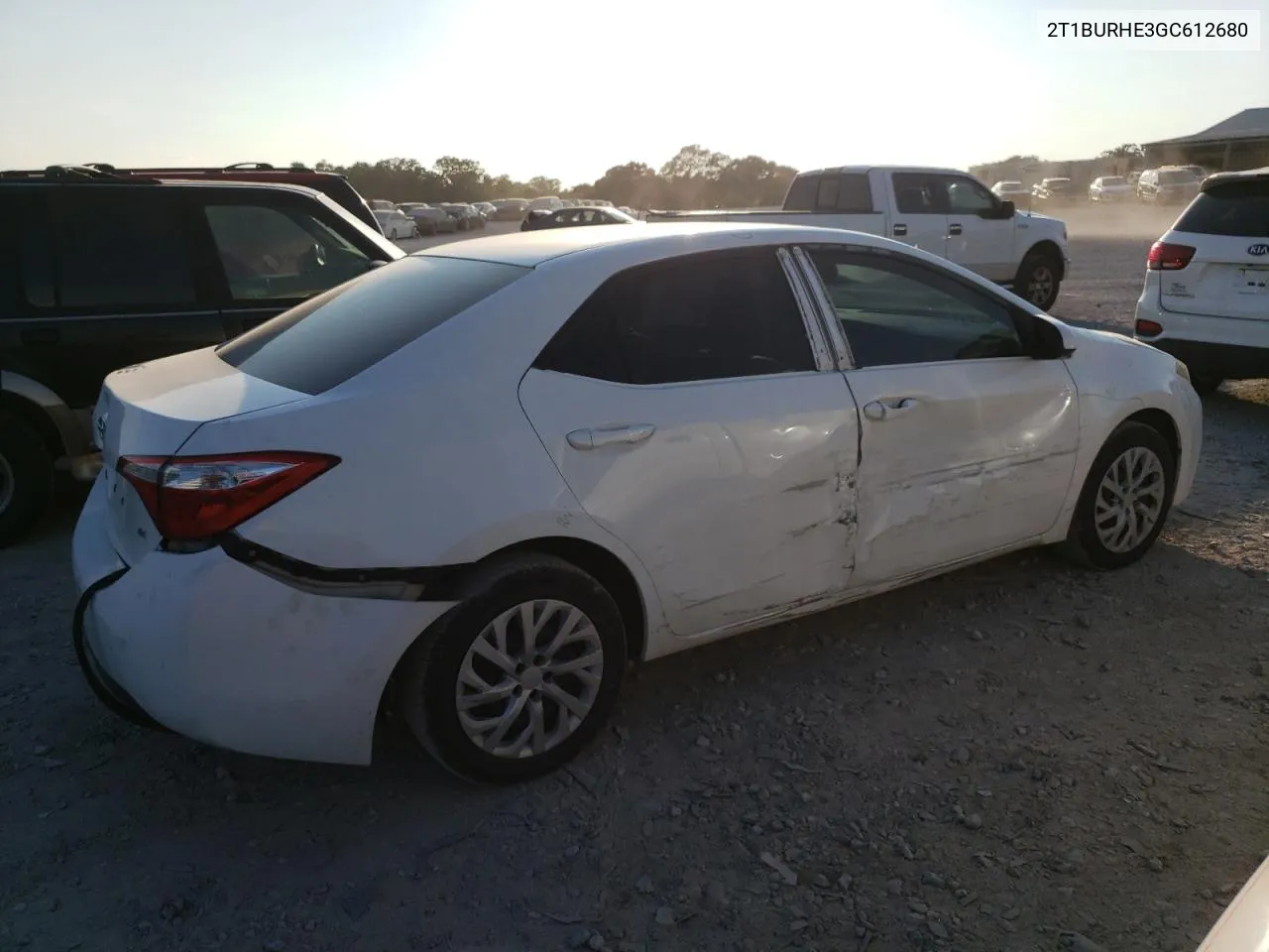 2016 Toyota Corolla L VIN: 2T1BURHE3GC612680 Lot: 71942814