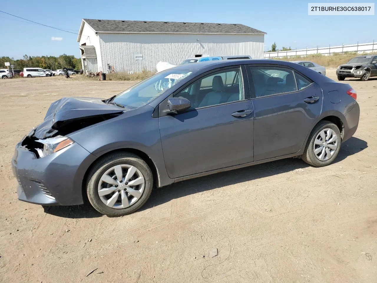 2016 Toyota Corolla L VIN: 2T1BURHE3GC638017 Lot: 71968804