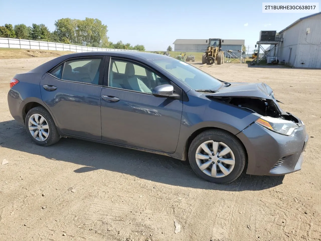 2016 Toyota Corolla L VIN: 2T1BURHE3GC638017 Lot: 71968804