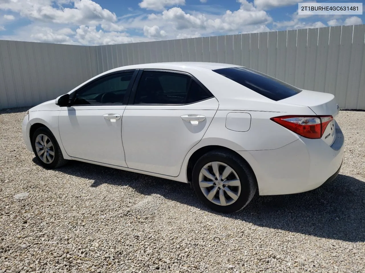 2016 Toyota Corolla L VIN: 2T1BURHE4GC631481 Lot: 72028354