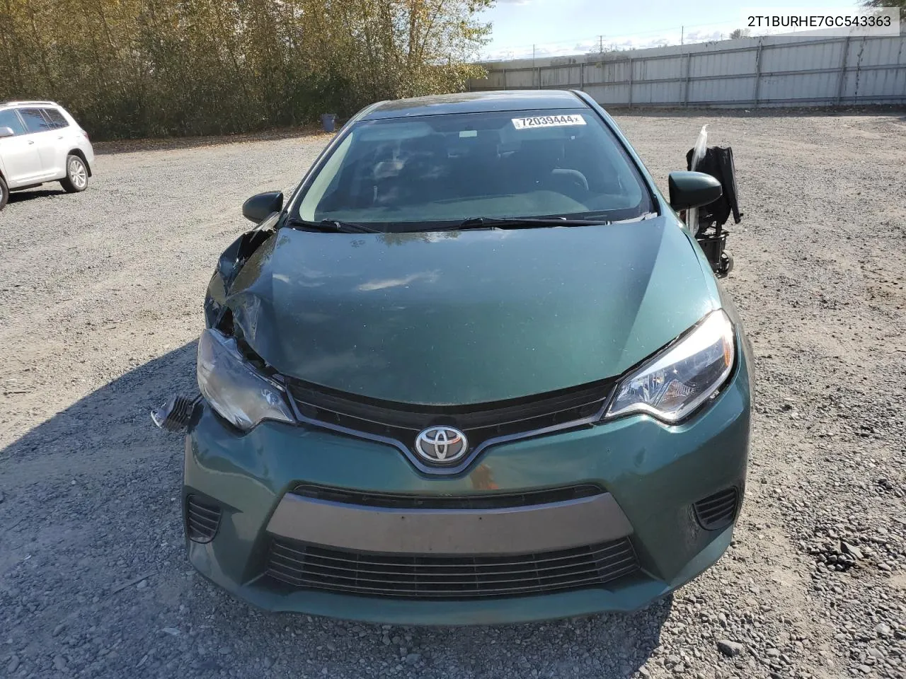 2016 Toyota Corolla L VIN: 2T1BURHE7GC543363 Lot: 72039444